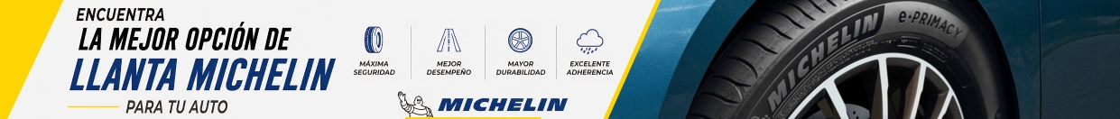 Banner descuentos en llantas Michelin